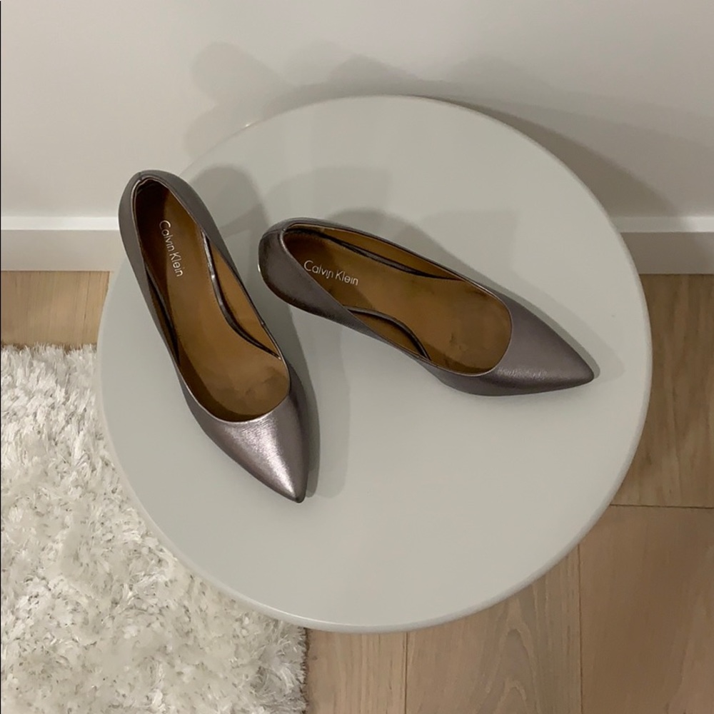 Calvin Klein | Silver High Heels